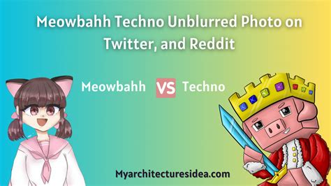 Redrumvr On Twitter: "Just Saw The Technoblade And <b>Meowbahh</b> <b>Unblurred</b> 🤢. . Meowbahh techno unblurred
